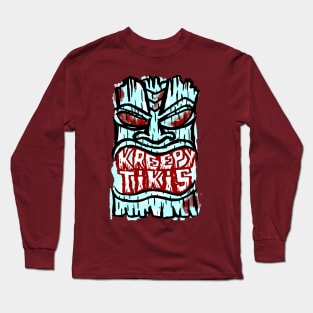 Kreepy Tikis light blue logo Long Sleeve T-Shirt